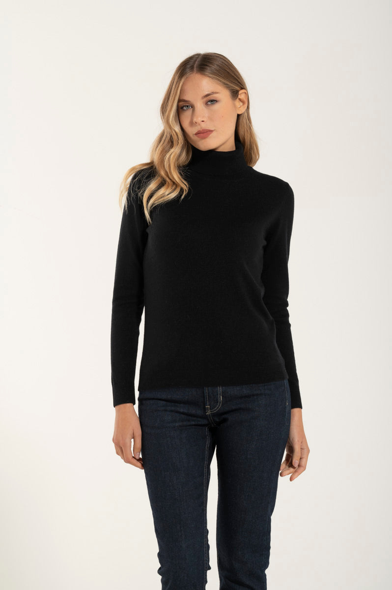 Velora™ | Cashmere Turtleneck Sweater